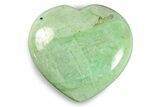 Polished Garnierite Heart - Madagascar #246700-1